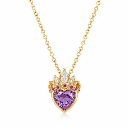 Velarose™ Crown Heart Necklace
